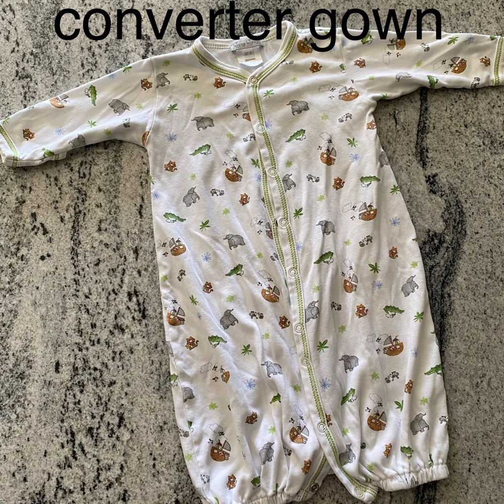 0-3 kissy kissy footie converter gown.